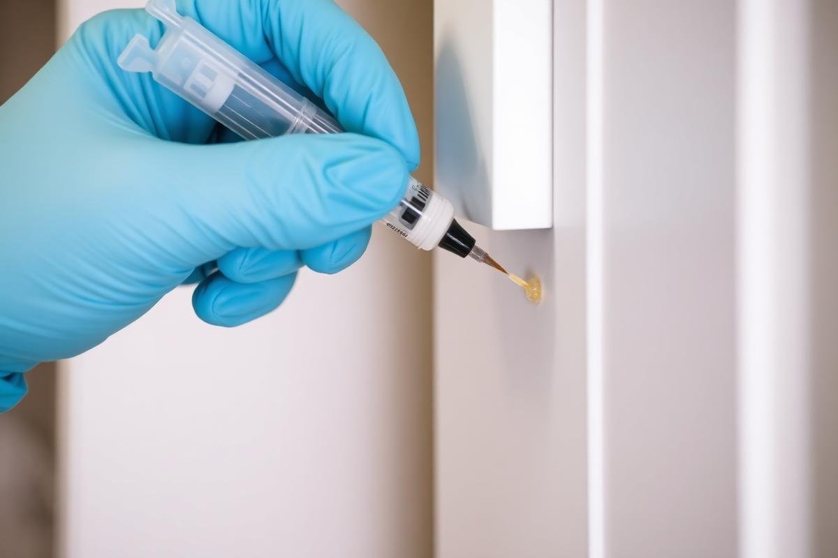 طريقة وضع جل الصراصير في زوايا الخزائن