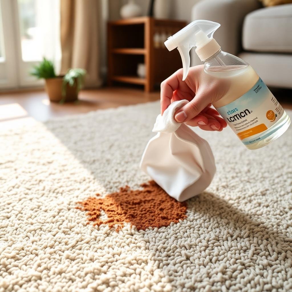 إزالة البقع من السجاد الشعر