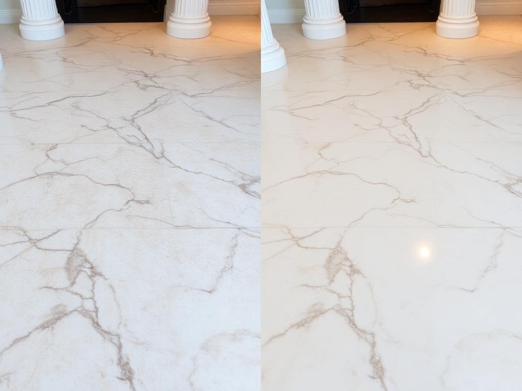 نتيجة جلي السيراميك - قبل وبعد