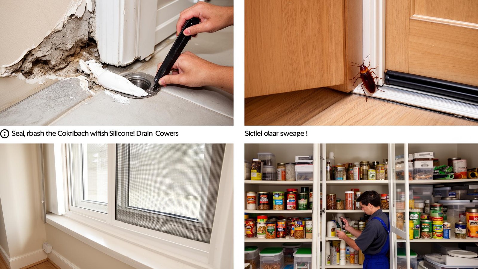 نصائح الوقاية من الصراصير في المنازل النظيفة