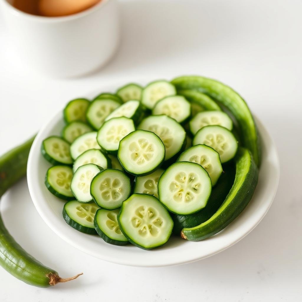 شرائح الخيار الطازج كطارد طبيعي للصراصير