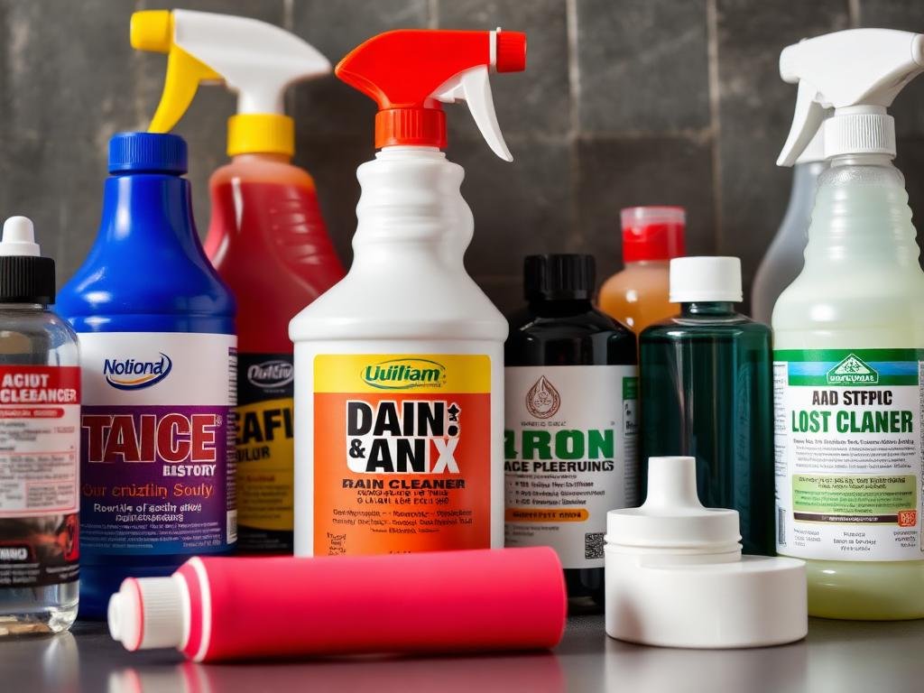 أنواع منتجات تسليك المجاري الحمضية