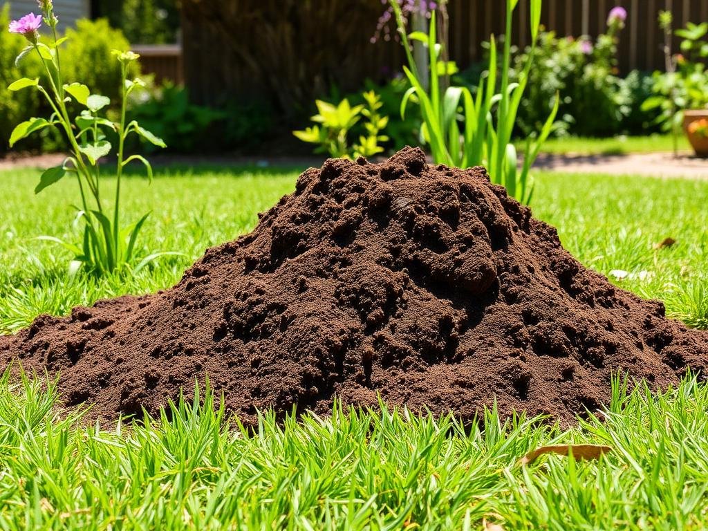 تل نمل ناري في حديقة منزلية