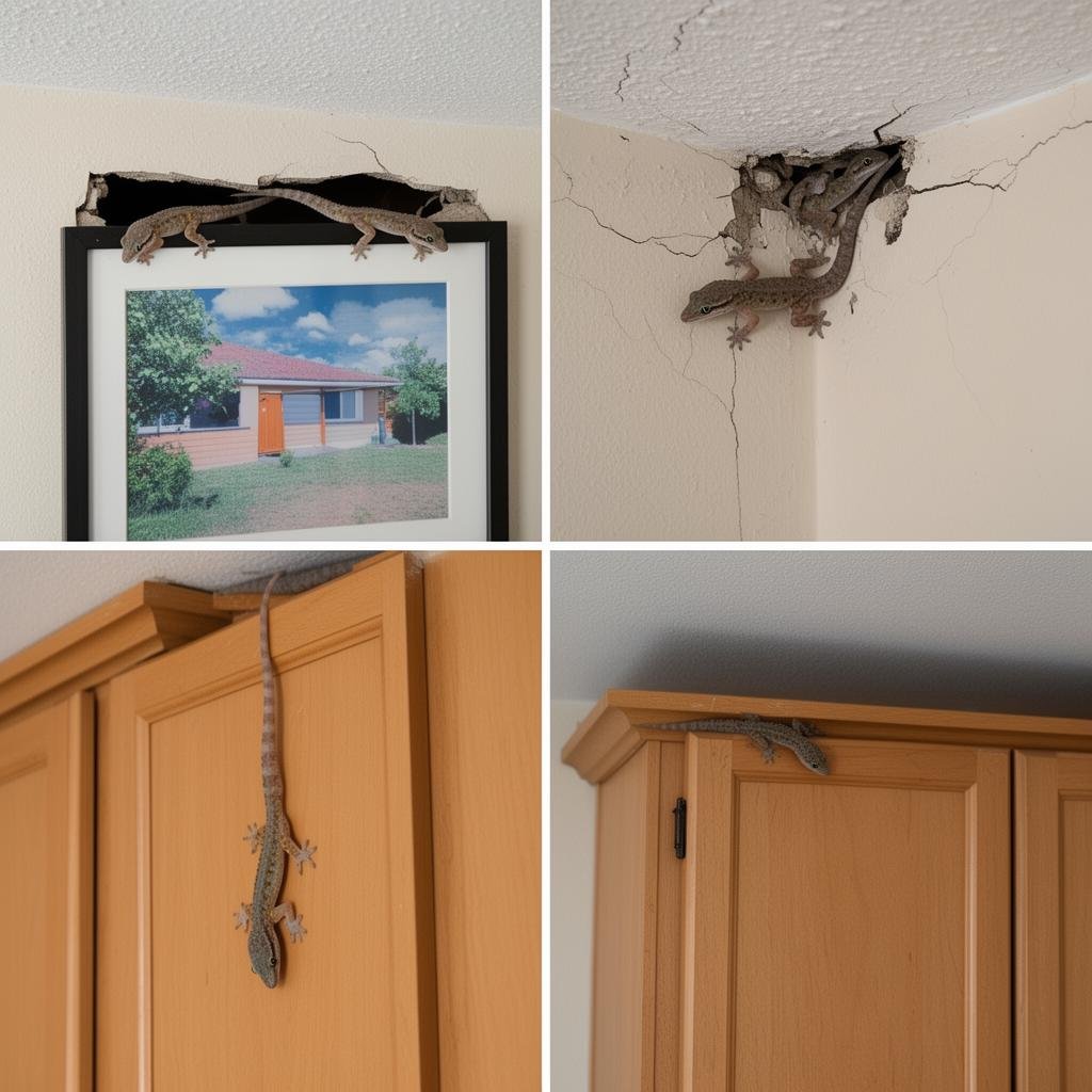 أماكن اختباء أبو بريص المفضلة في المنزل