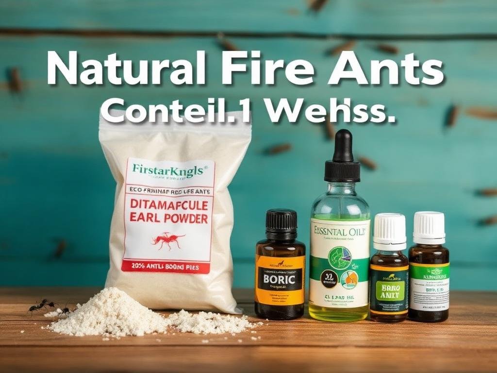 مواد طبيعية لمكافحة النمل الناري