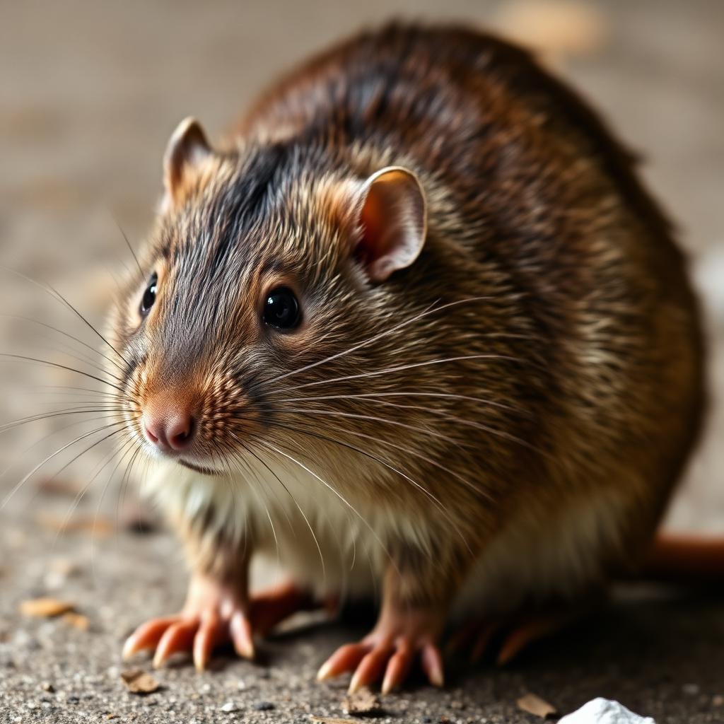 الجرذ النرويجي أو جرذ المجاري الأكثر انتشاراً في المدن السعودية