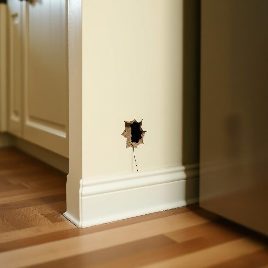 ثقب في جدار المطبخ نقطة دخول للفئران