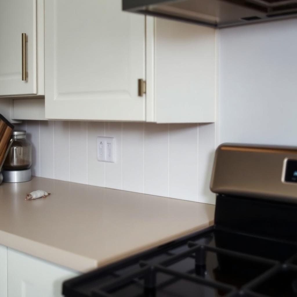 منطقة خلف الموقد في المطبخ