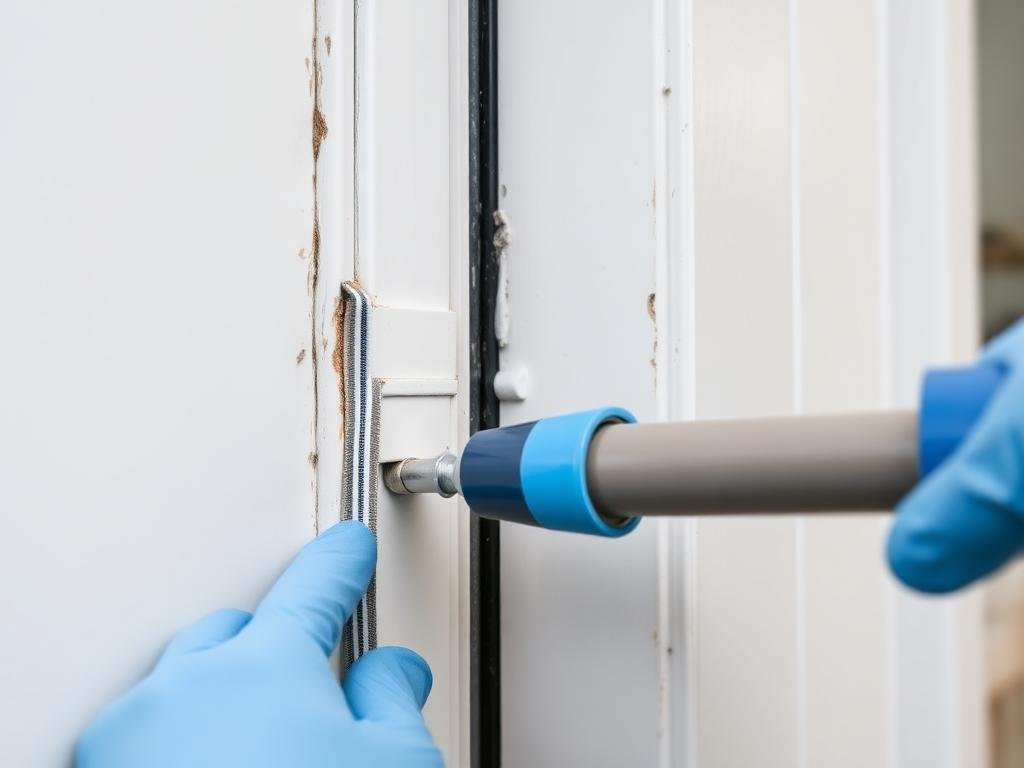 سد الشقوق والفتحات لمنع دخول الوزغ