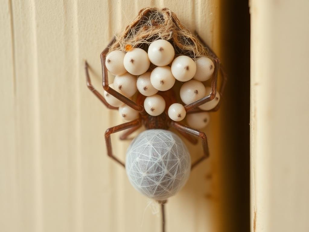 كيس بيض العنكبوت الحريري