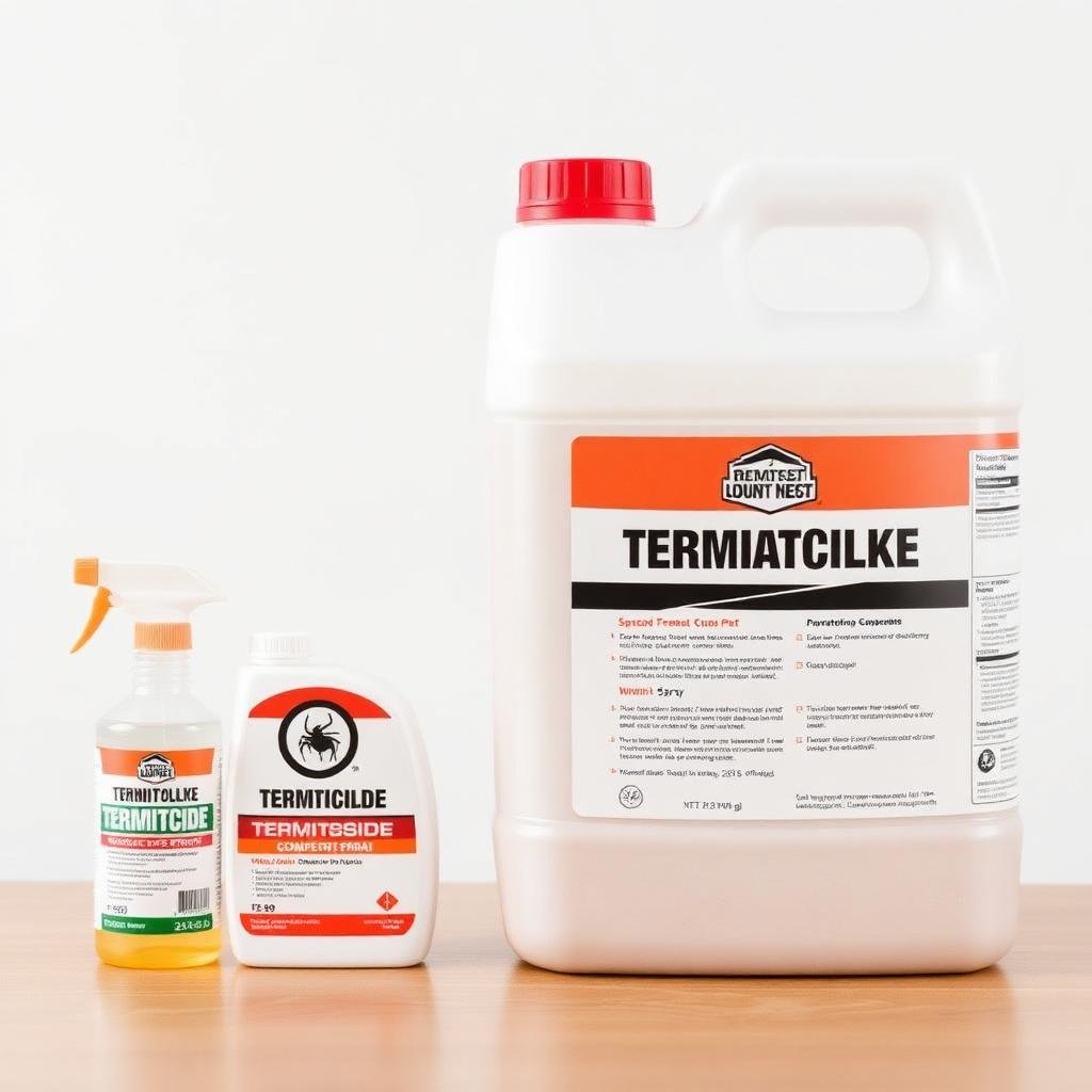 مقارنة حجم وتركيز منتجات النمل الأبيض المنزلية والاحترافية