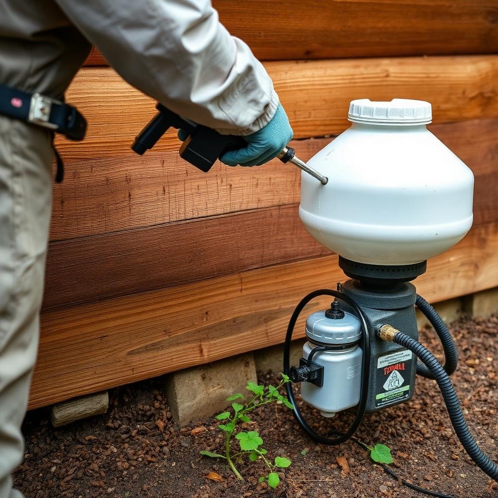 علاج احترافي لإصابة النمل الأبيض