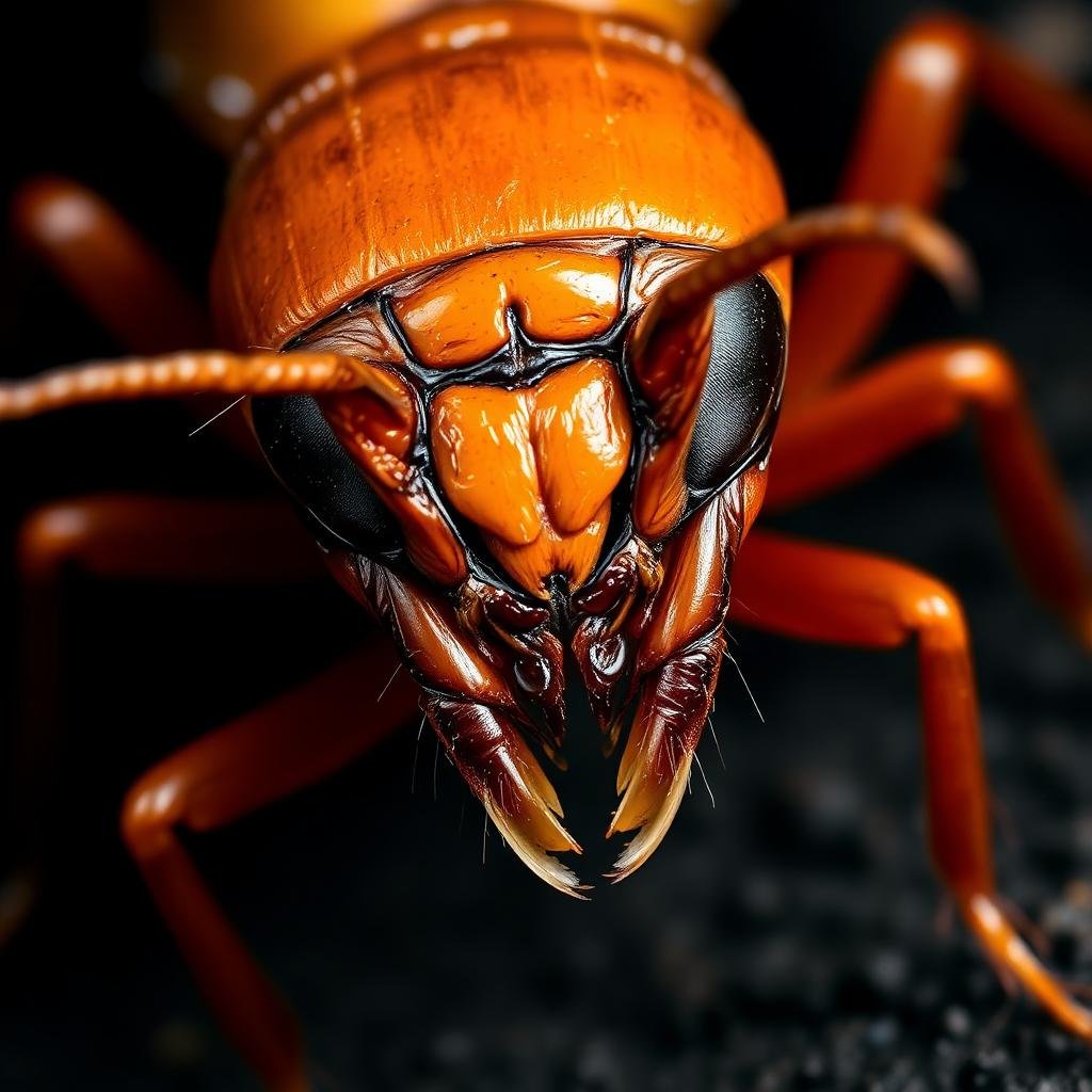 جندي النمل الأبيض بفكوك دفاعية قوية