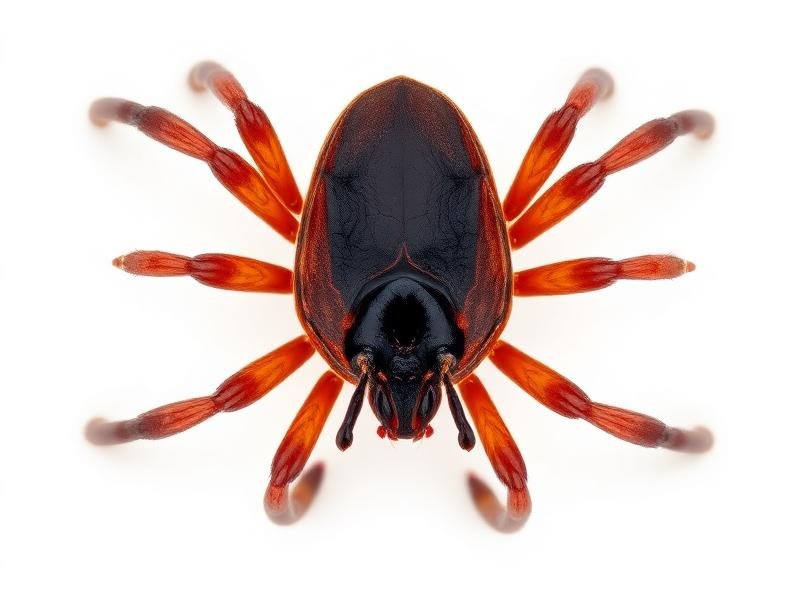 تشريح القراد يوضح أجزاء الجسم الرئيسية