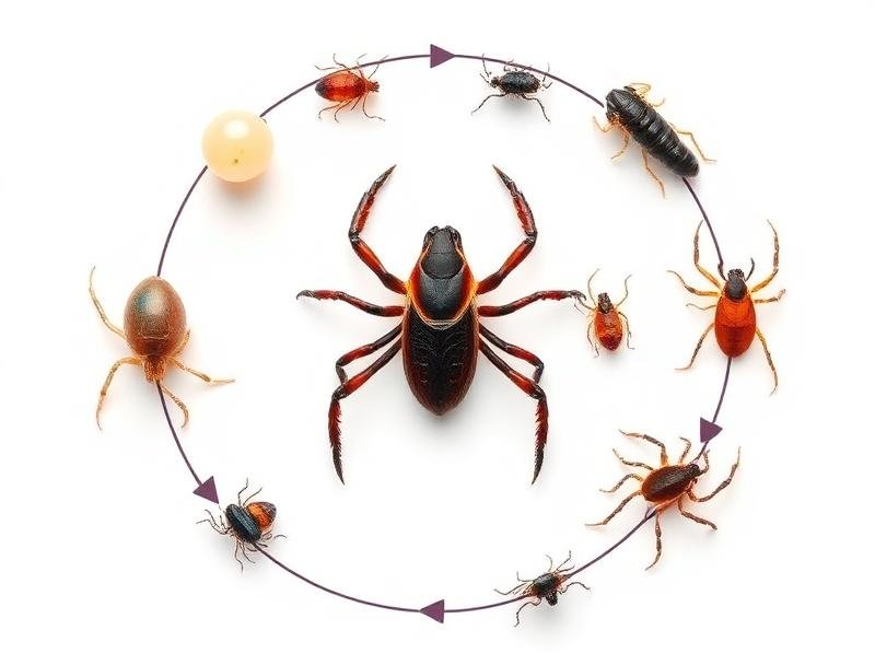 مراحل دورة حياة القراد من البيضة للبالغ