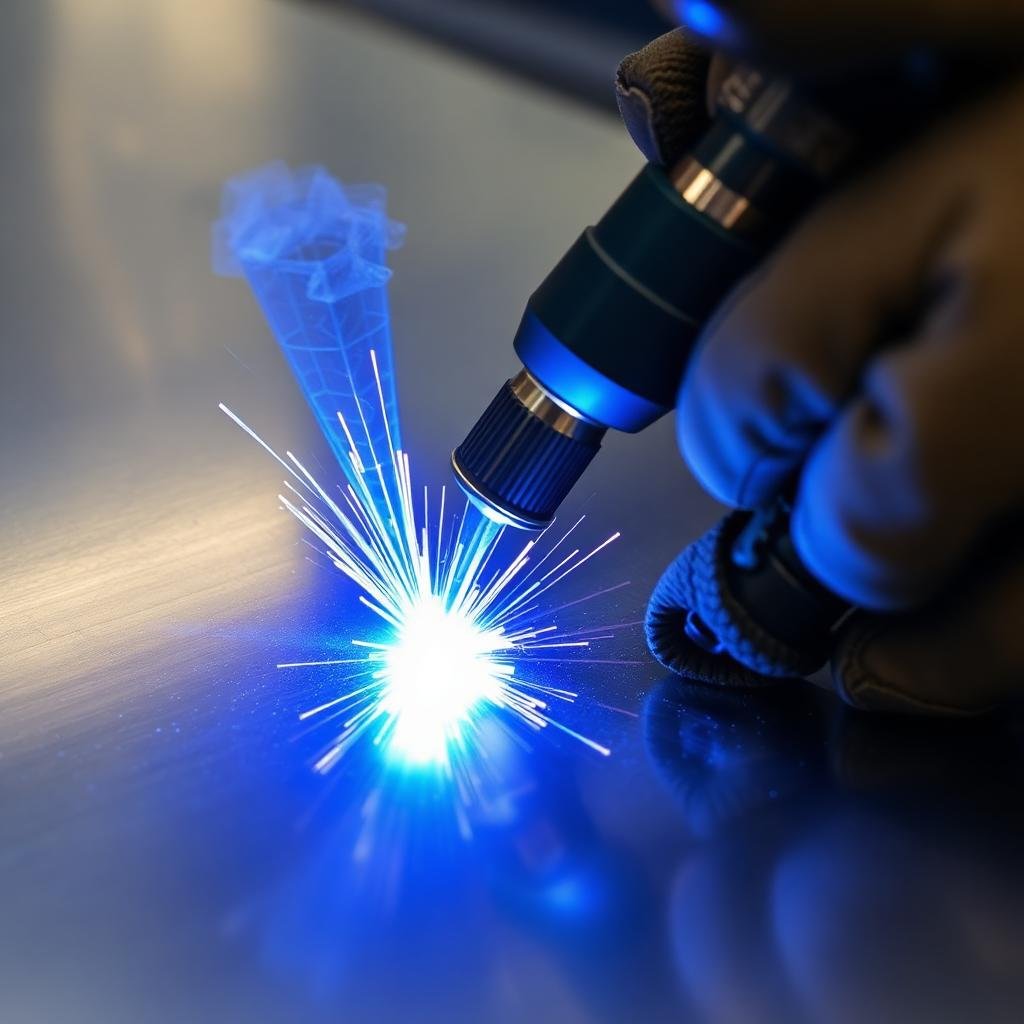 لحام TIG على استانلس ستيل بقوس أزرق
