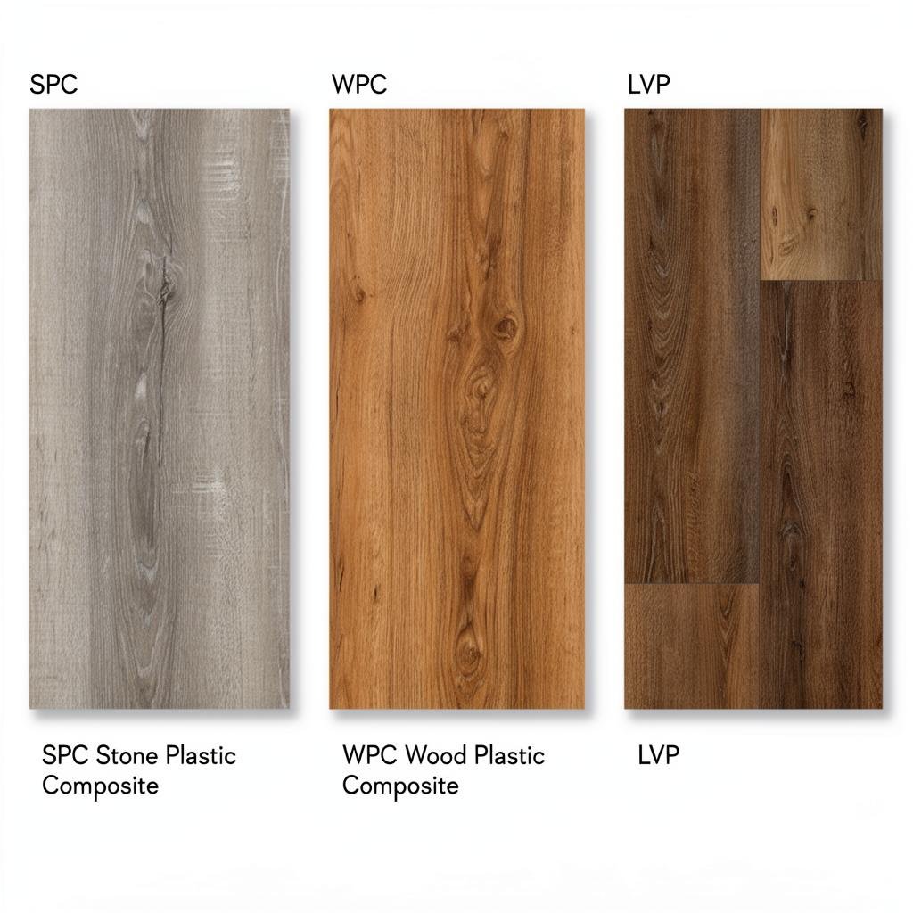 مقارنة أنواع الأرضيات المقاومة للماء SPC WPC LVP