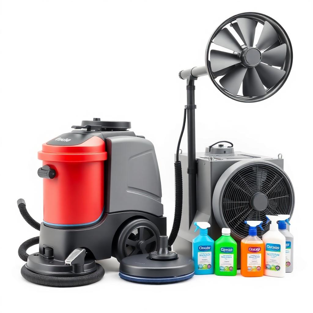 معدات غسيل سجاد احترافية - ماكينة استخراج ومراوح تجفيف