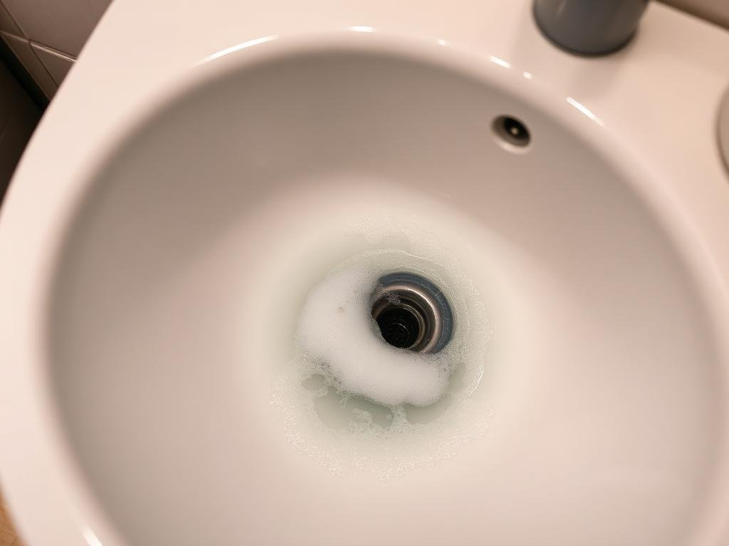 انسداد مغسلة الحمام بالشعر والصابون
