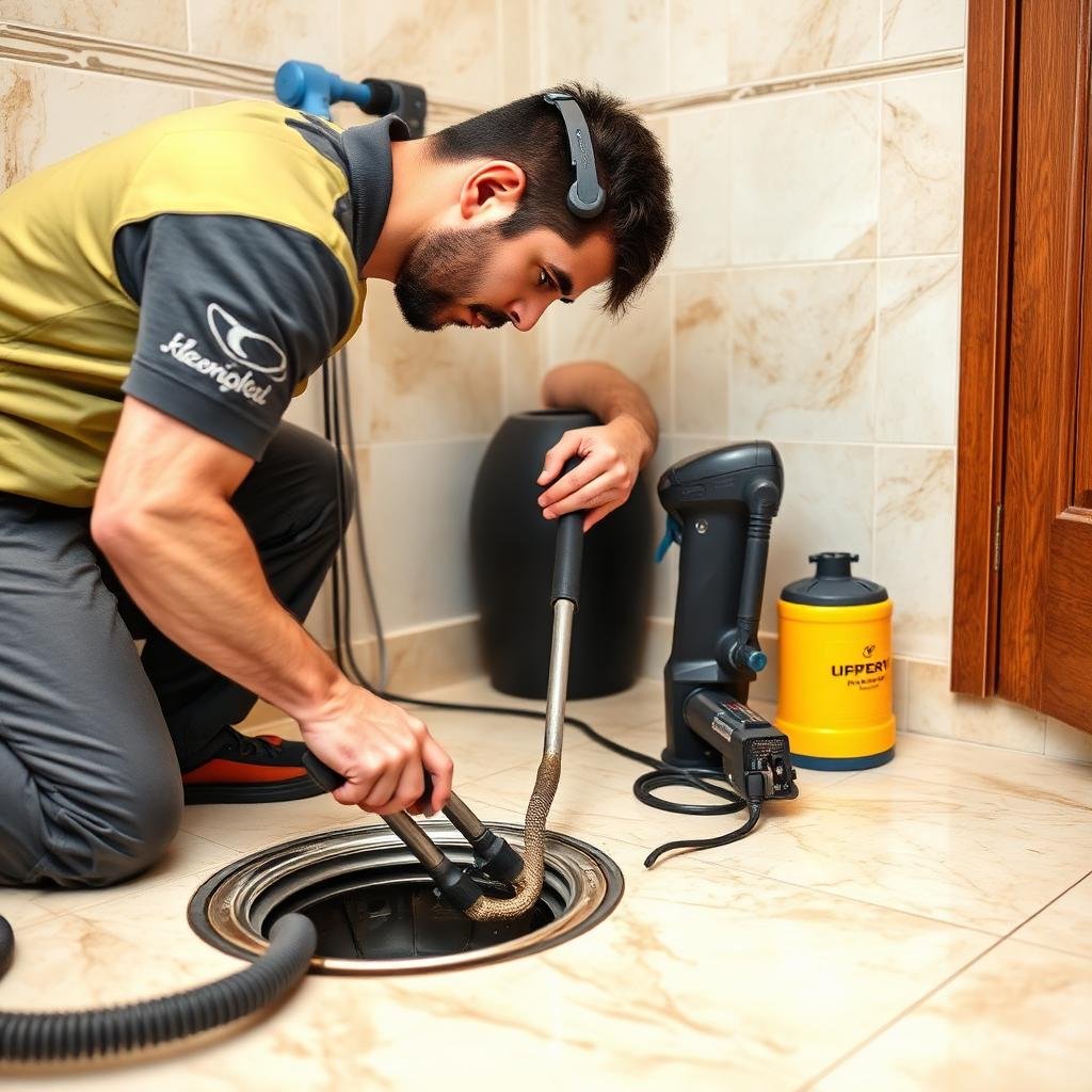 تسليك البلاعة الأرضية في منزل بمكة