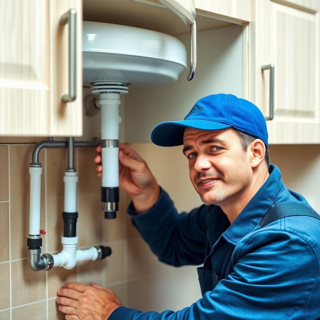 معلم تسليك مجاري في مطبخ بمكة