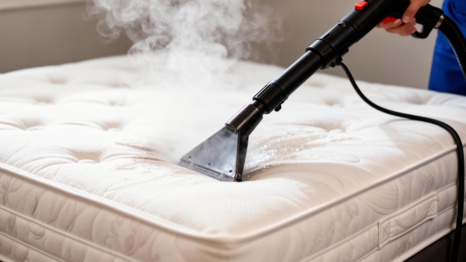 معالجة المراتب بالبخار للقضاء على البراغيث