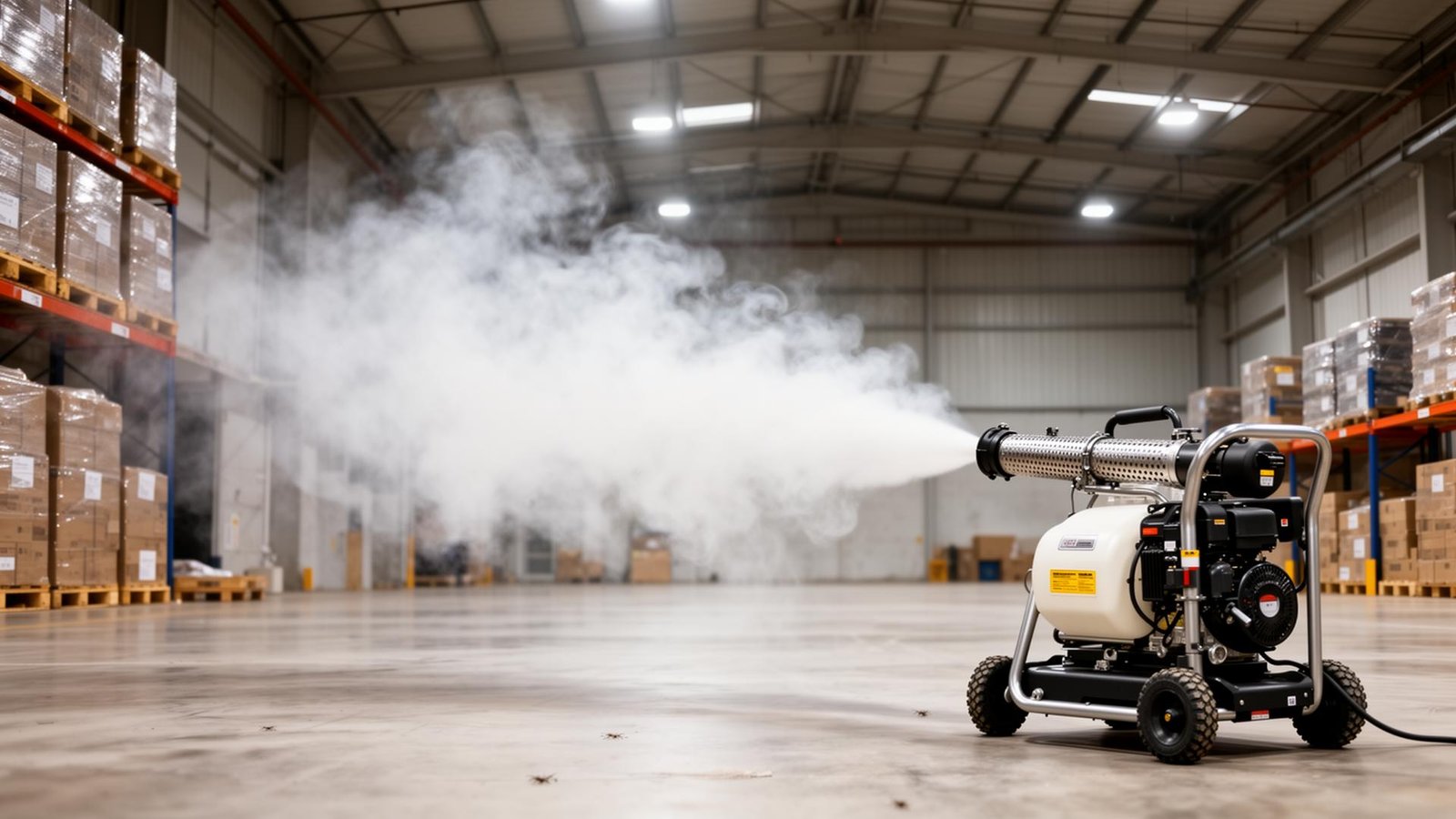 جهاز التضبيب الحراري لمكافحة الحشرات الطائرة في المستودعات