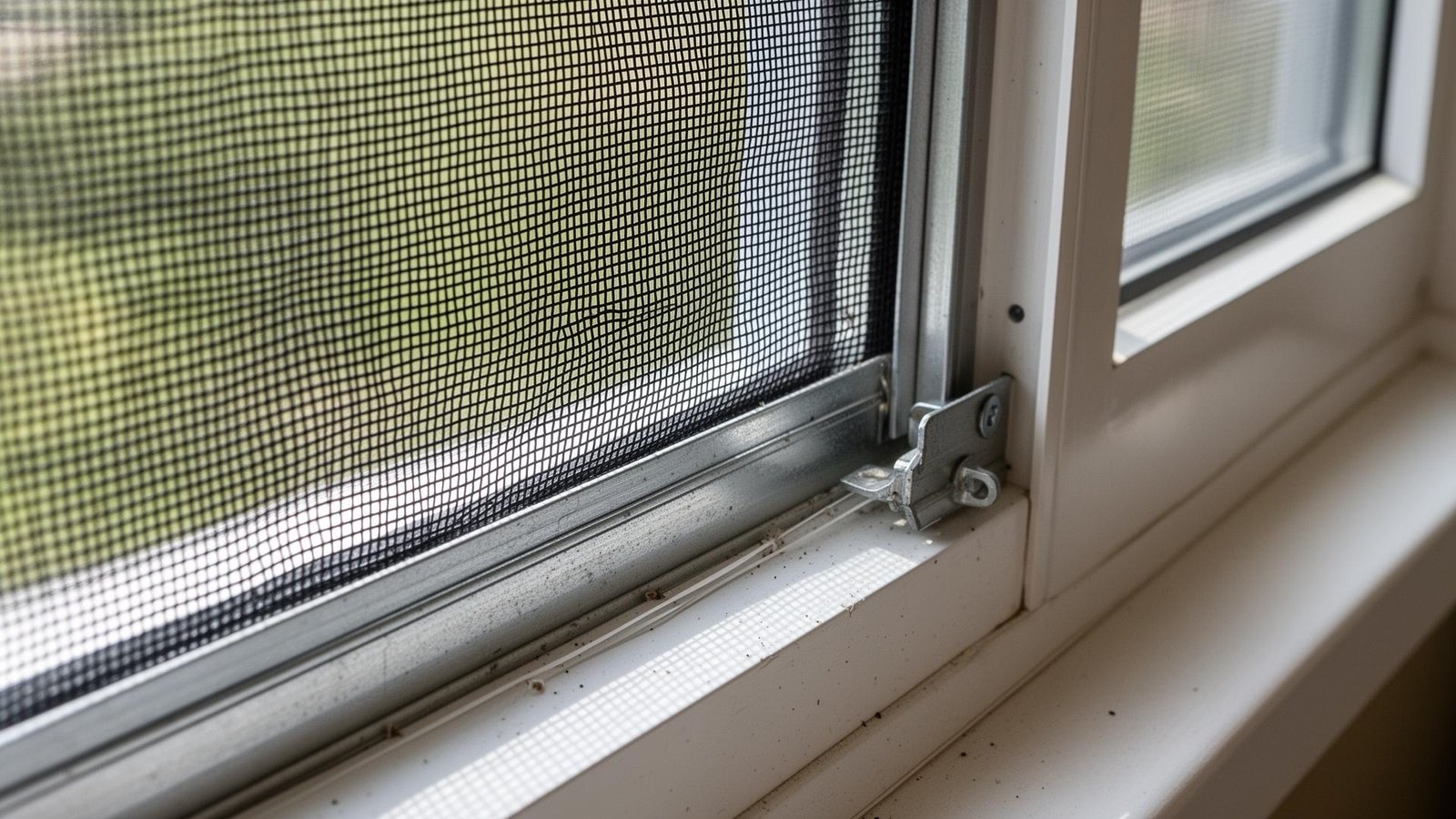 تركيب سلك حماية النوافذ ضد الحشرات الطائرة