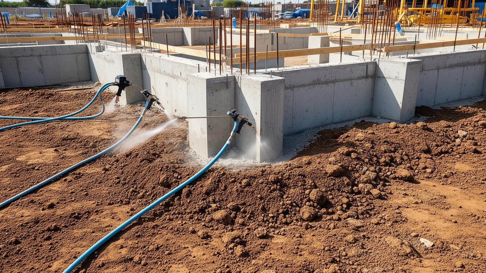 رش النمل الأبيض قبل البناء