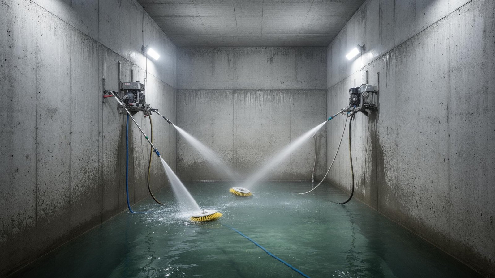 تنظيف خزانات المياه