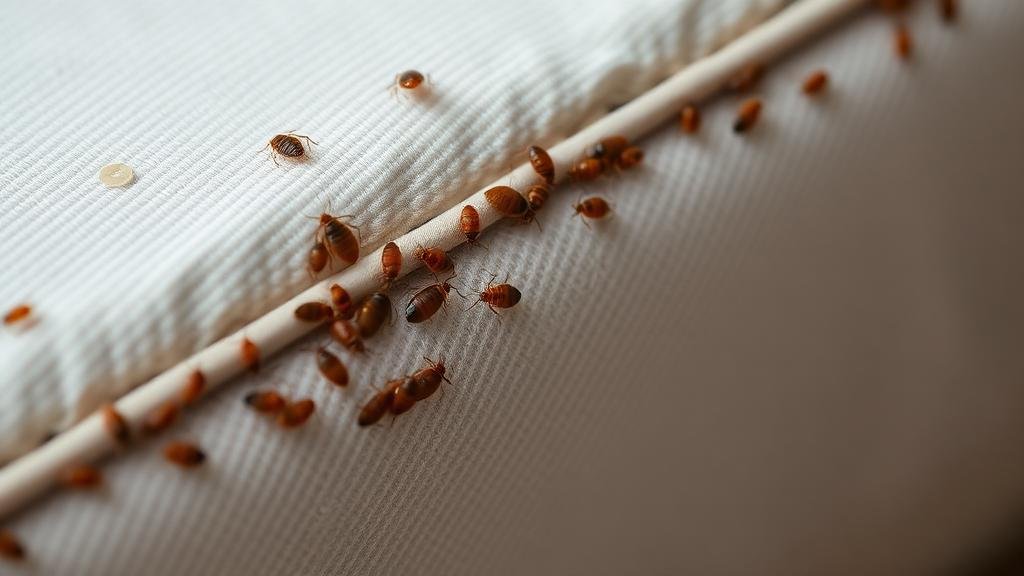 علامات الإصابة ببق الفراش على الفراش والمرتبة - مكافحة بق الفراش في جدة