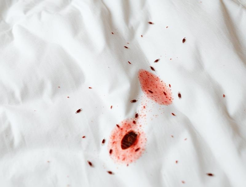 علامات بق الفراش - بقع دم على الفراش في مكة