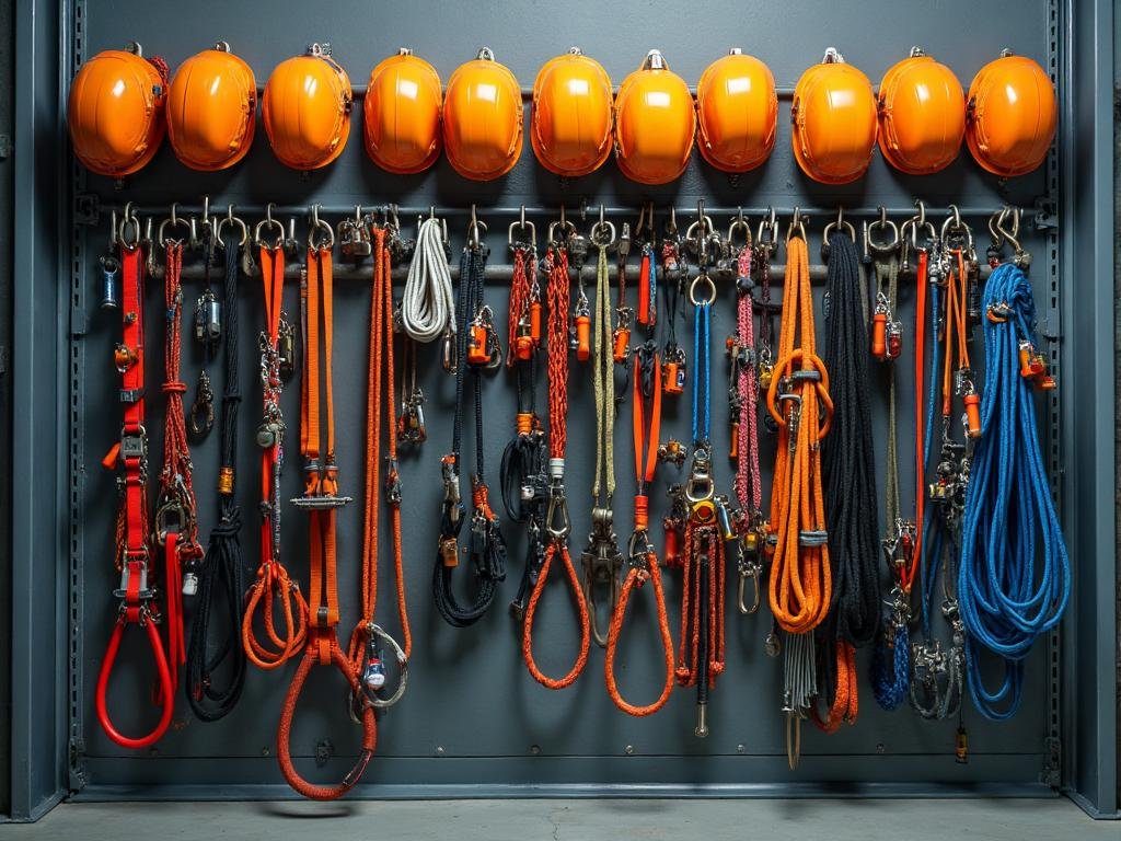 معدات التسلق الصناعي لتنظيف واجهات المباني العالية - شركة غسيل واجهات بمكة