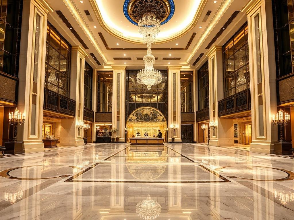 لوبي فندق نظيف بمكة