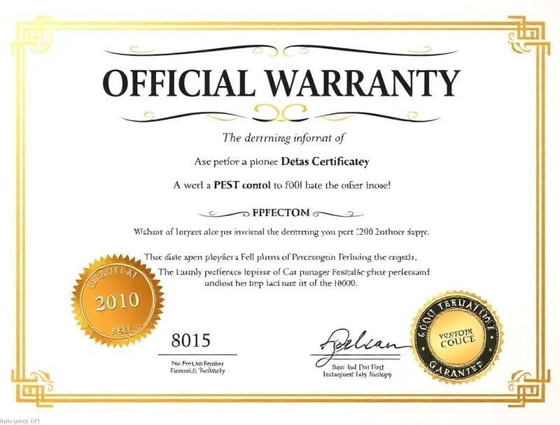 شهادة ضمان رش النمل الأبيض في مكة المكرمة