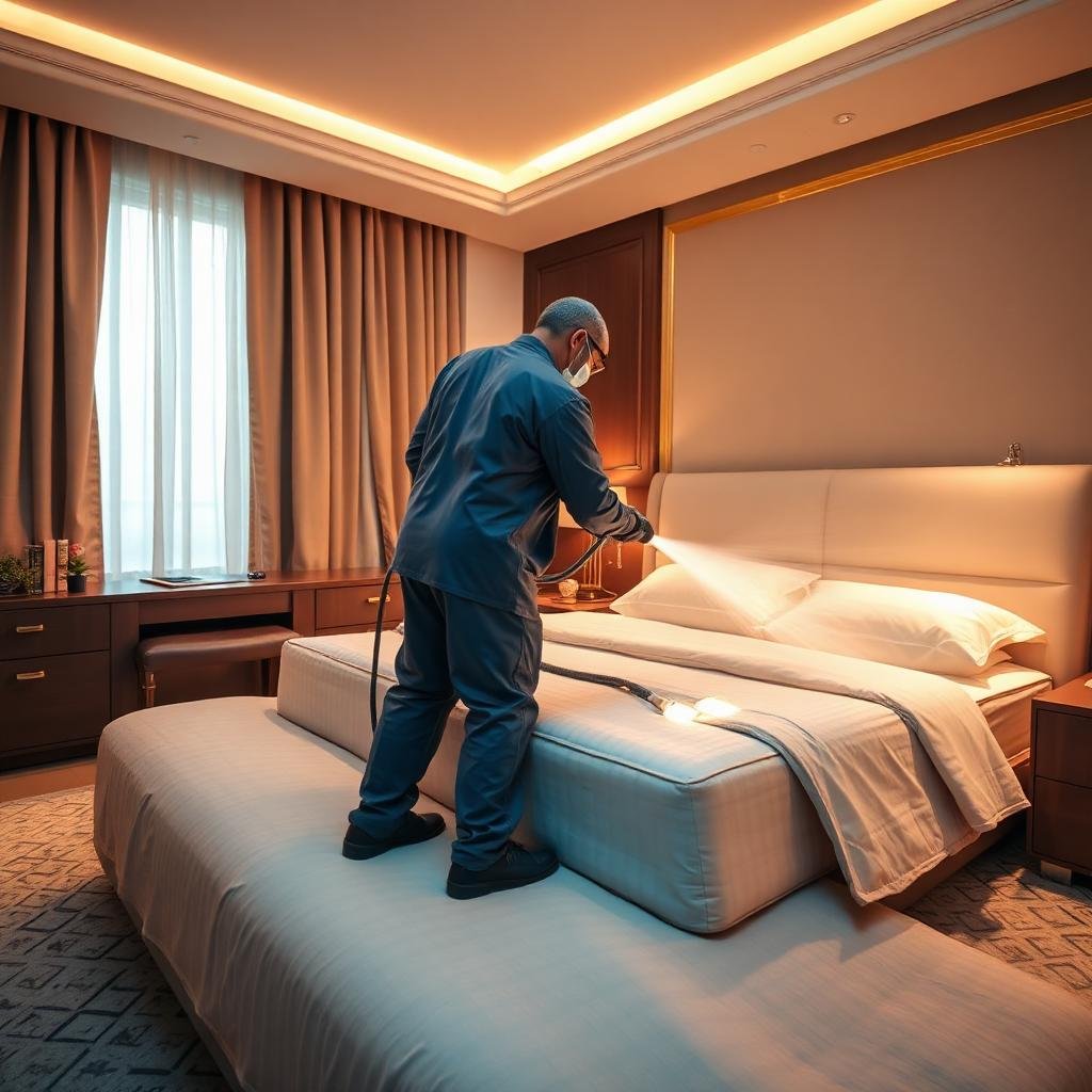 معالجة بق الفراش بالبخار في غرف النوم بالرياض