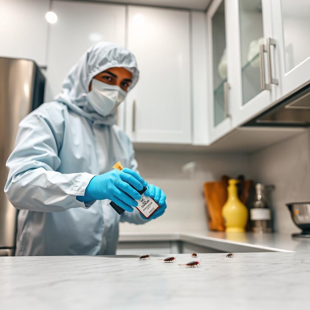 تطبيق جل مكافحة الصراصير في مطابخ الرياض