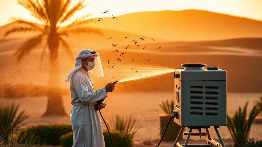 رش ضبابي لمكافحة الناموس والحشرات الطائرة في الرياض