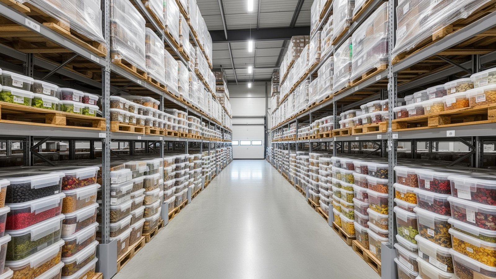 مستودع نظيف ومحمي من القوارض