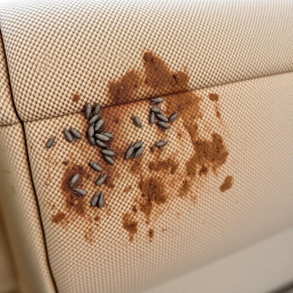 مفروشات متسخة تحتاج تنظيف بالبخار - بقع وأوساخ عميقة في الكنب