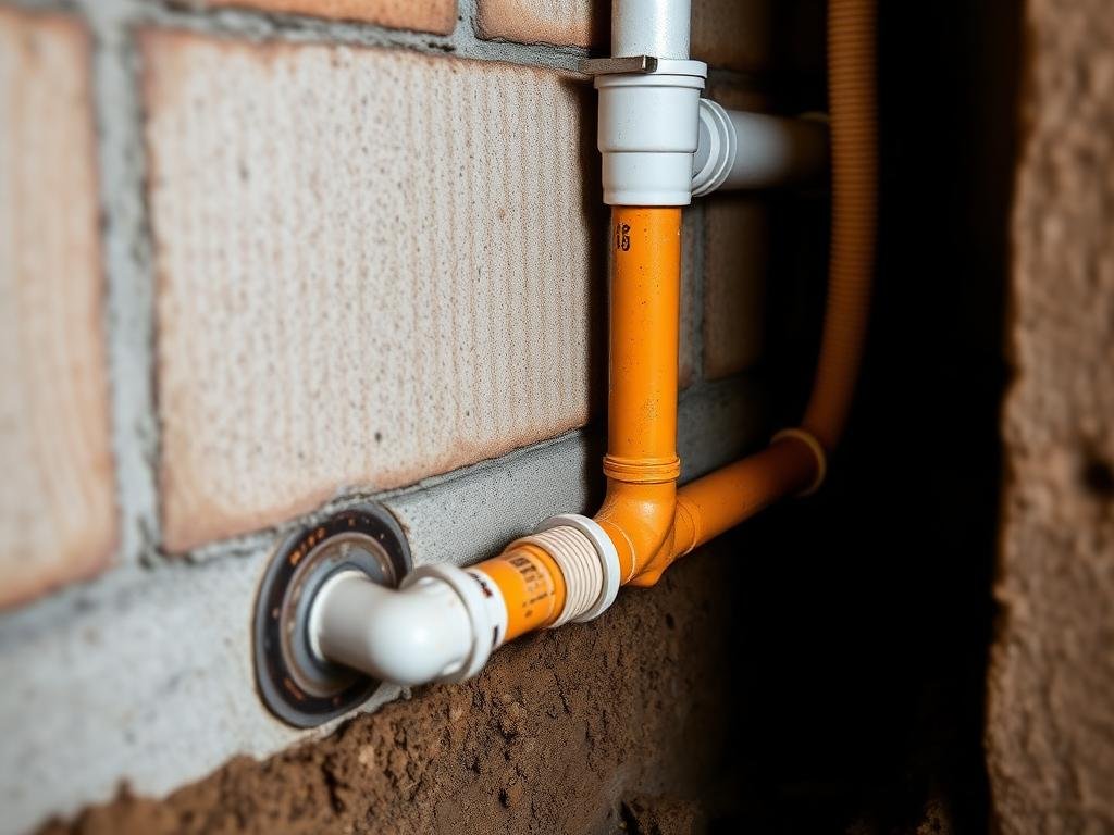 معالجة نقاط اختراق الأنابيب والتمديدات ضد النمل الأبيض