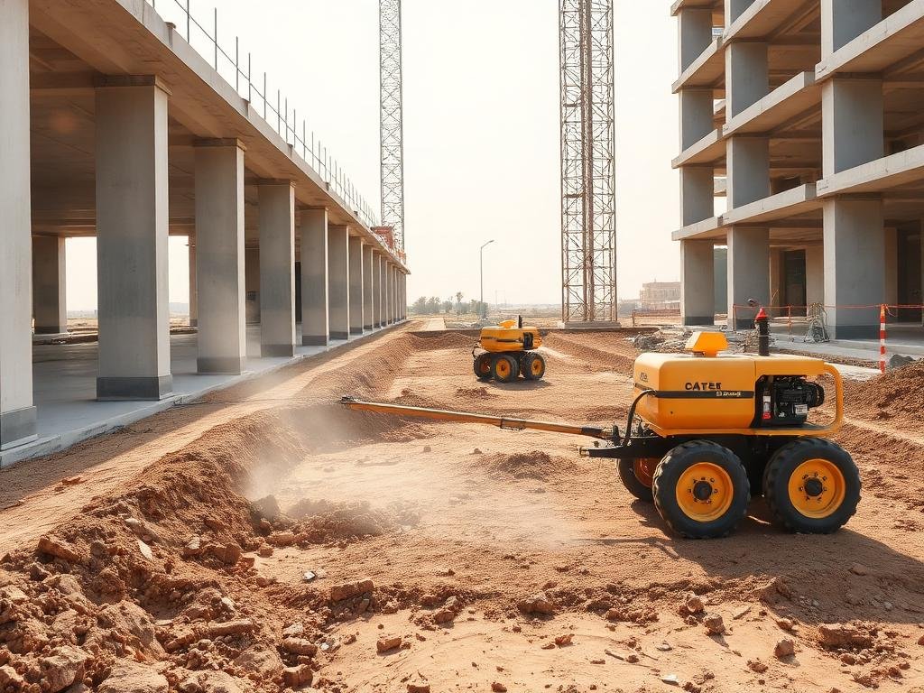 معالجة تربة الأساسات ضد النمل الأبيض قبل البناء