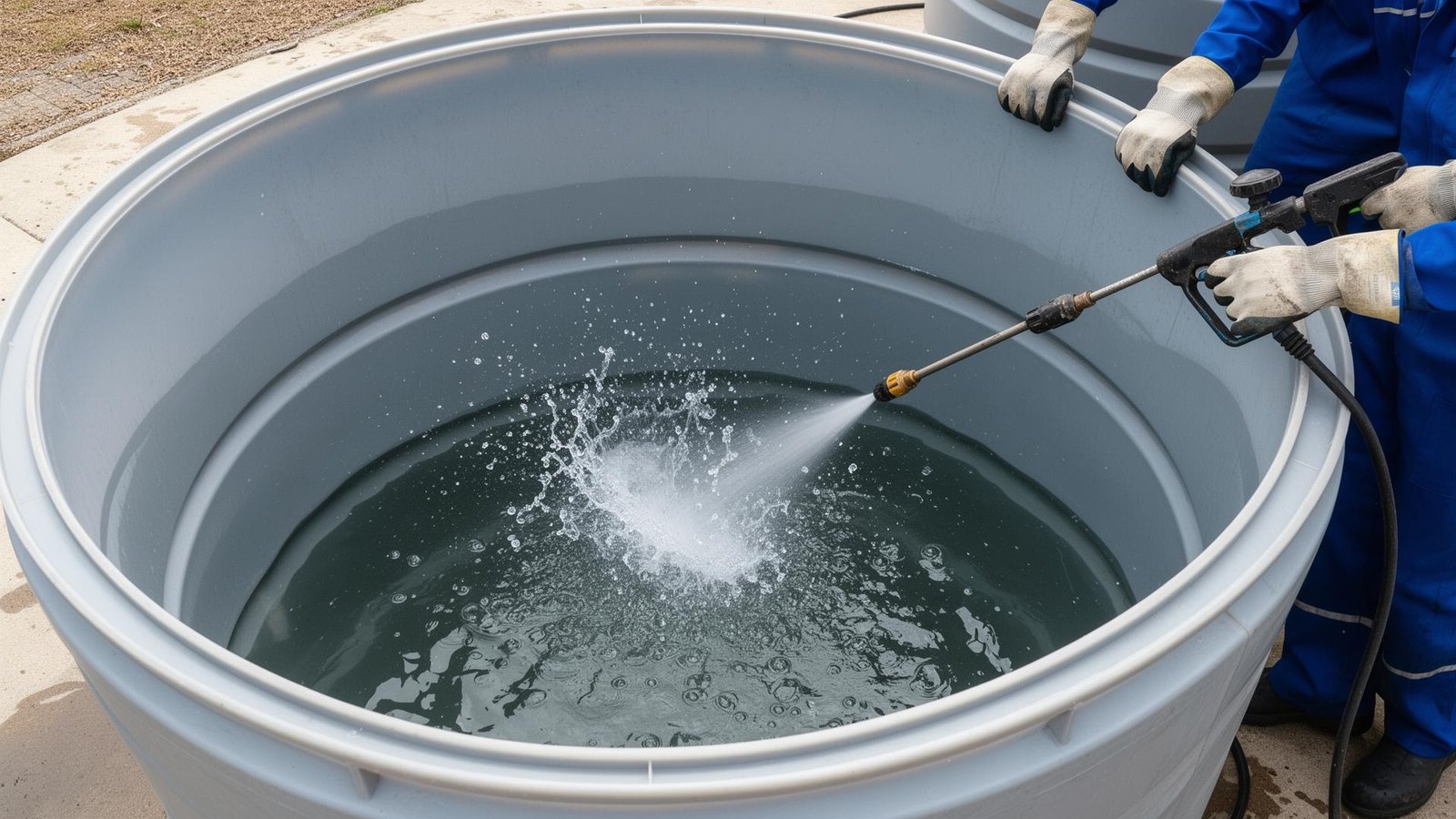 تنظيف خزانات المياه بالضغط العالي